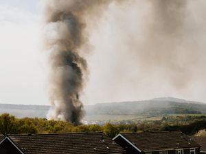 Supporting image for story: Telford fire: Air safety monitored around recycling plant as council pledges £200,000 towards demolition