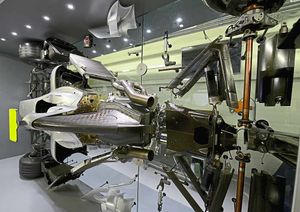 A former F1 car which will be on display at the campus