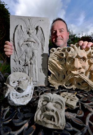Paul Moran who has turned to making sculptures during lockdown