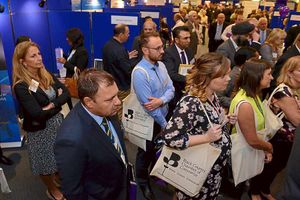 Interested parties watch the launch of the new scheme at the annual Black Country Chamber of Commerce exhibition