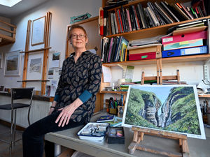 Supporting image for story: Wolverhampton artist's paintings are expressions of joy and pleasure 