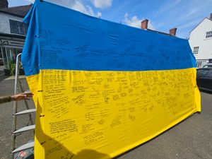 Filling up with messages of friendship and hope