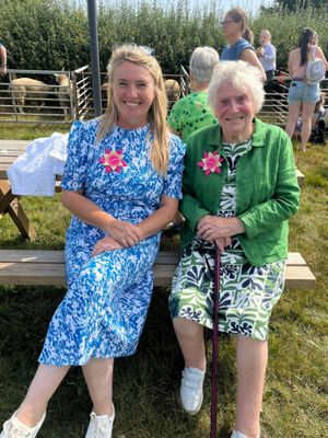 Show presidents Neva and Tracey Price of Brynhir enjoying the day