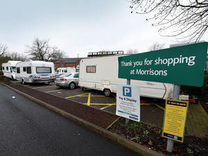 Supporting image for story: Caravans park up on Morrisons' supermarket car park