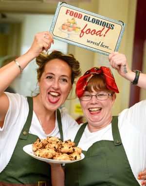 Vicky Clyde and Michelle Allsopp who run Clyde's Cafe