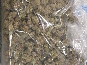 Supporting image for story: Police-style baton, cannabis and pills found in car by police