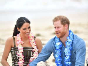 Supporting image for story: ‘What a man’: Harry shows off surfing skills in video posted by Meghan