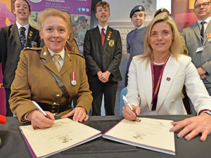 Supporting image for story: School trust in West Midlands shows support for armed forces by signing covenant