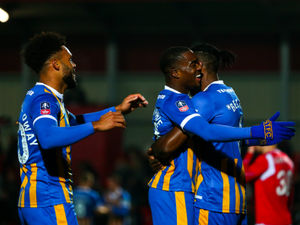 Supporting image for story: FA Cup: Salford 1 Shrewsbury Town 3 - Report and pictures