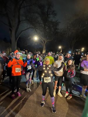 Runners taking part in the New Year's Eve event.