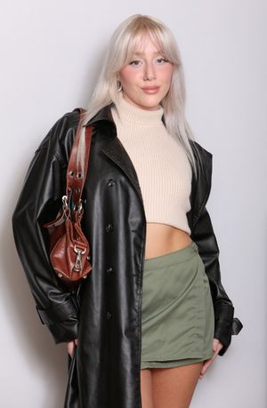 Abbie Fidgett at home in Stafford.  Abbie Fidgett wearing underwear as outerwear helped her overcome body dysmorphia.