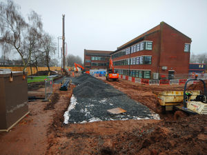 Supporting image for story: Work progressing on multi-million Codsall community hub project