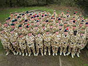 Supporting image for story: Brave soldiers march into Afghan front line