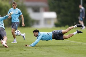 Tammer Bany in pre-season in Austria. (Photo by Adam Fradgley/West Bromwich Albion FC via Getty Images)