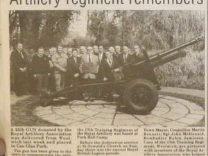 Supporting image for story: Rebirth of the Royal Artillery Association Oswestry & Borders Branch