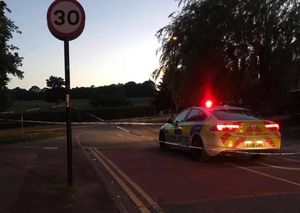 A large cordon was in place on Thursday evening. Photo: @thewulfran