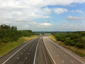 Supporting image for story: M6 Toll closes at Cannock as cars collide