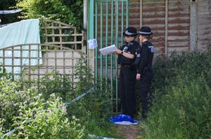 Police at the scene
