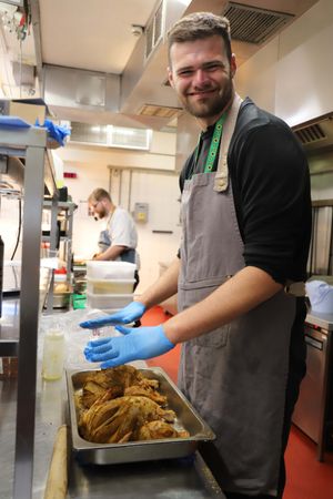 Josh Milner at the White Horse in Shrewsbury. Pic: Derwen College