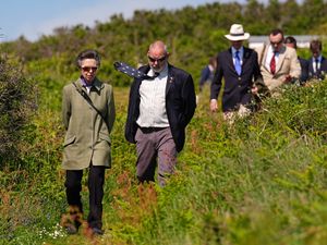 The Princess Royal walking along the East Coast Path in Sark