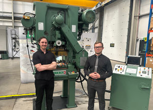 L-R: Michael White (Whitton Precision) with Scott Baker (Bruderer UK)