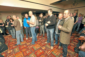 Members of the public who turned up to watch the band perform at the pub