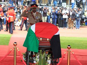 Supporting image for story: 18 injured in stampede at funeral for Kenya’s former prime minister Raila Odinga