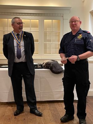 Alan Matkin with Eddie Malpass Cannock First Responders