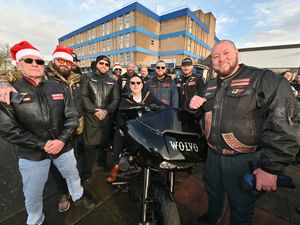 Supporting image for story: 'Incredibly kind': Wolverhampton Hells Angels deliver toys to children at New Cross Hospital and receive a thank you from the mayor
