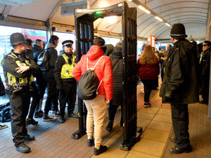 Supporting image for story: Knife-arches and drug dogs used at West Bromwich bus station as pupils head home 