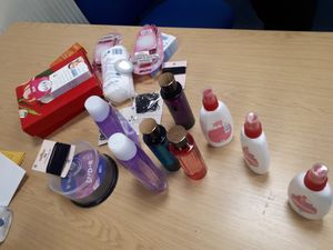 Some of the goods taken