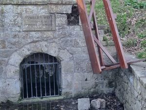 Supporting image for story: Bench used to smash historic Oswestry landmark 'in broad daylight'