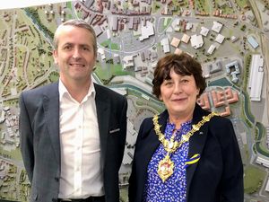 Supporting image for story: Mayor of Dudley visits busy Merry Hill to highlight local business