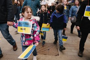 The march in Shrewsbury 