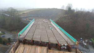  This is how part of the Newtown bypass looked at the start of the year. Photo: @Clivewilliam428