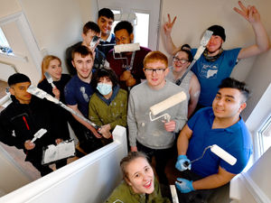 Supporting image for story: Students help out to do up house for family in need