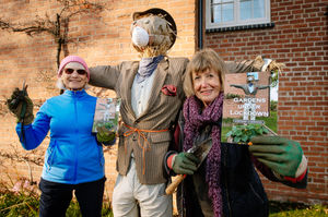 Residents of Ashford Carbonel near Ludlow have come together to create a gardening book to help raise money for the local village hall. In Picture L>R: Editors of the books - Katy Rose and Janie Jones