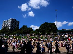 Supporting image for story: In Pictures: Sunny start to Wimbledon as England enjoys one of hottest June days