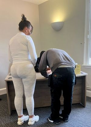 Demi and Jake Doody on their low-key wedding day