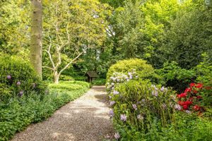 Burlton Hall gardens, picture via: Rightmove and Knight Frank