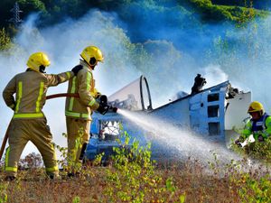 Supporting image for story: WATCH: 'Helicopter disaster' training session takes place at Ironbridge Power Station