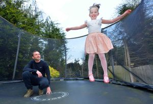 Kaydee with her father Gareth
