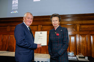 John Ridgers receives his award (pic Paul Wyeth)