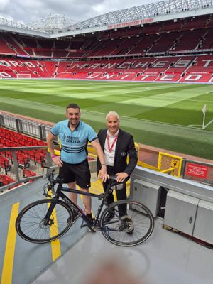 Stuart Bull completed his incredible challenge last Sunday at the home of his beloved Manchester United, Old Trafford. 