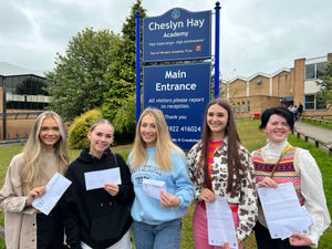 Cheslyn Hay Students Zoe Allerton, Carmen Connolly, Abbie Taylor, Emily Hall, Katherine Roberts