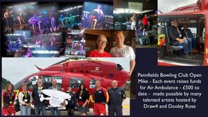 Supporting image for story: Aim high : Pennfields Bowling support Midlands Air Ambulance