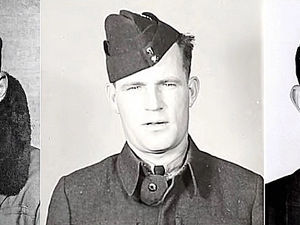 Supporting image for story: Duo build memorial for war bomber that crashed in South Shropshire 80 years ago