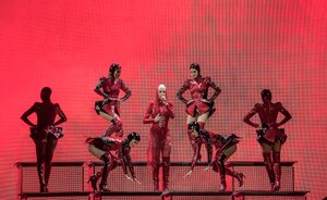 Katy Perry performs in Birmingham. Pic: Martin Dunning