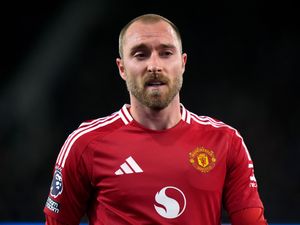 Manchester United’s Christian Eriksen during a Premier League match at Portman Road