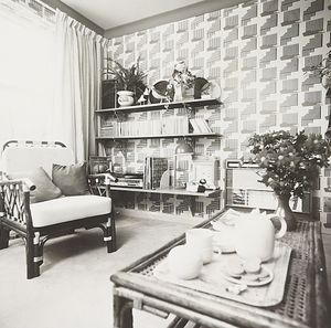 This 'fashionable' sitting room was designed by Living Magazine, it was taken at the Bovis Show Home on the Heronswood Park development in Kidderminster on September 29, 1978.